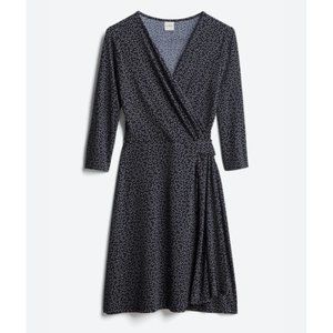 Kaileigh Meesha Faux Wrap Stretch Knit Dress, Navy, from Stitch Fix